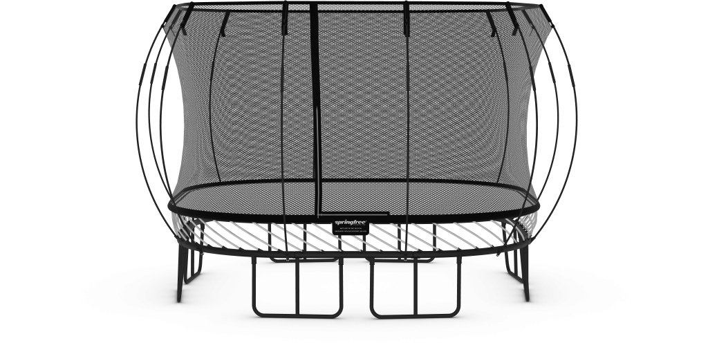 Springfree 11' x 11' Large Square Trampoline™ with Enclosure Play N