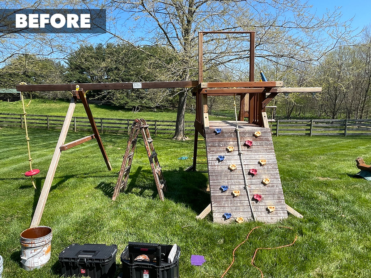 Wooden Swing Set Maintenance Play N Learn
