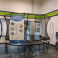 DEMO Springfree 13' x 13' Jumbo Square Trampoline™ WITH Ladder Included (VA)